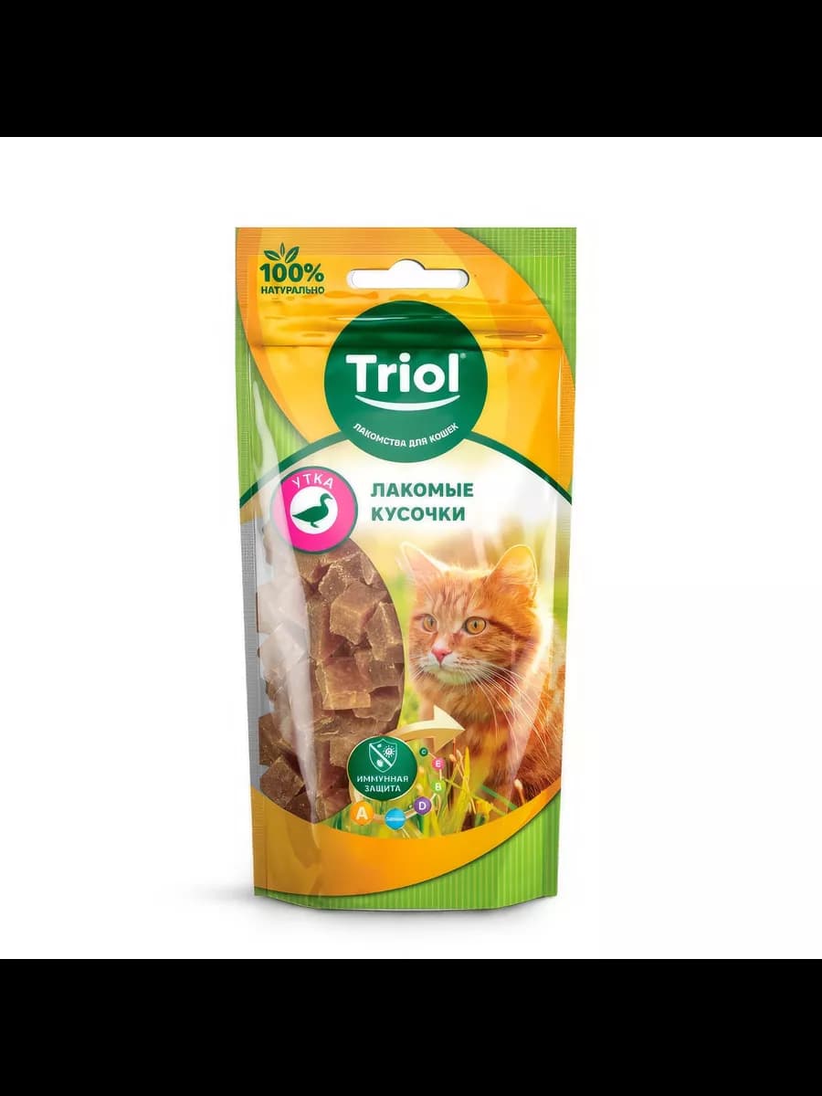 Лакомые кусочки из утки для кошек, 40 г