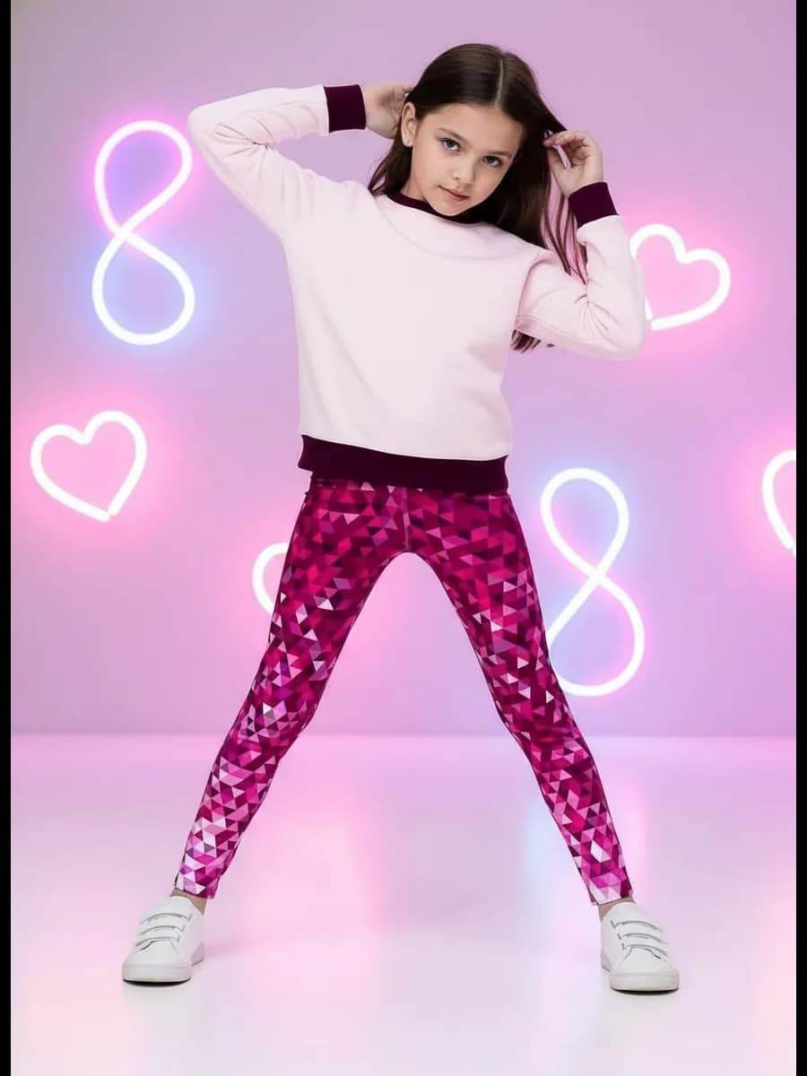 Лосины спортивные модные леггинсы