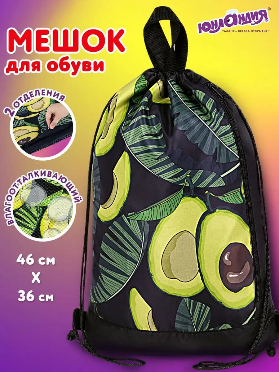 Мешок для обуви, сумка для сменки в школу, чехол плотный