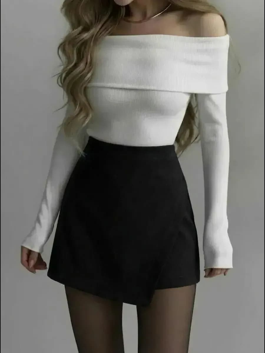 Юбка шорты зимняя мини школьная