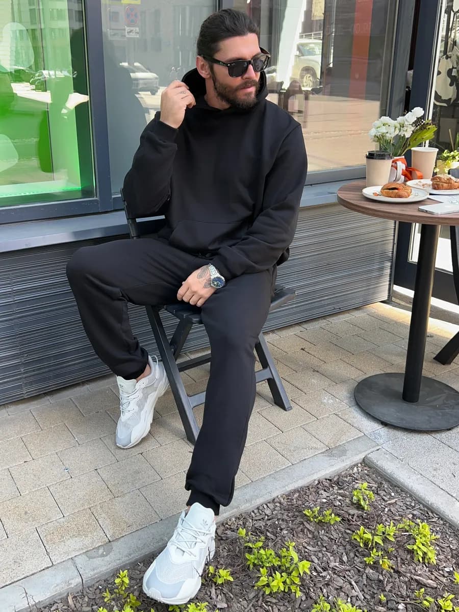 Спортивный костюм теплый без начеса - фото 1