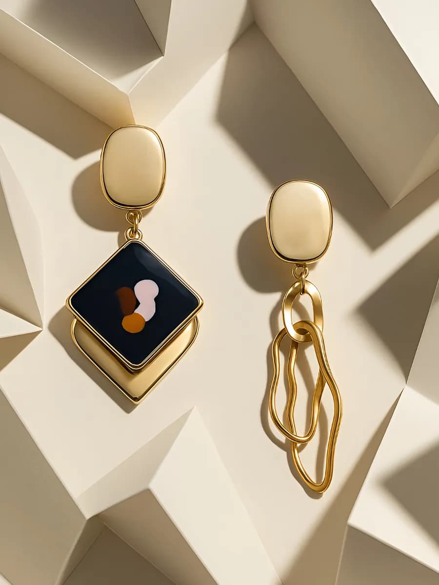 Серьги женские бижутерия золото висячие длинные