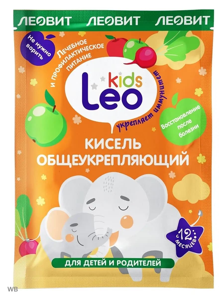 Кисель общеукрепляющий детский. 5 шт по 12 г