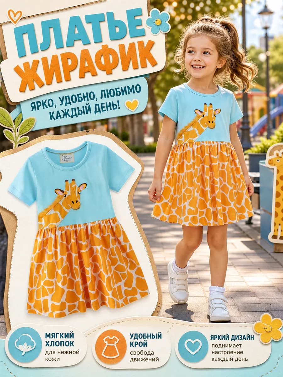 Детское платье сарафан летнее в садик