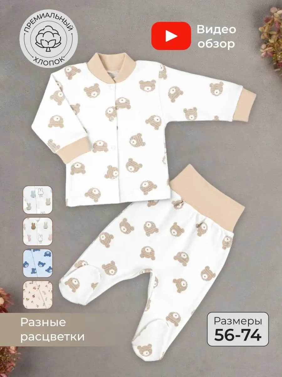 Костюм для новорожденных на выписку - фото 1