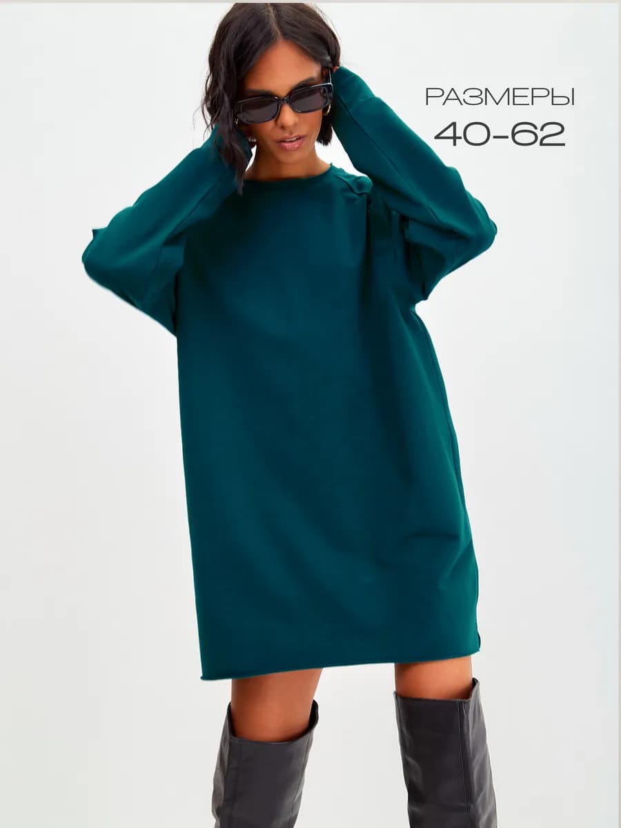 Платье повседневное мини оверсайз