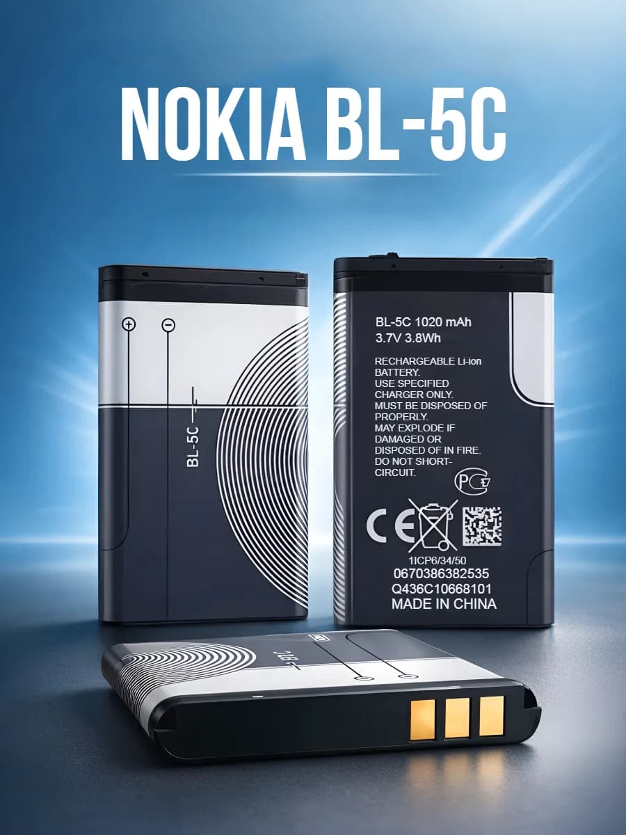 Аккумулятор BL-5C батарея для телефона Nokia
