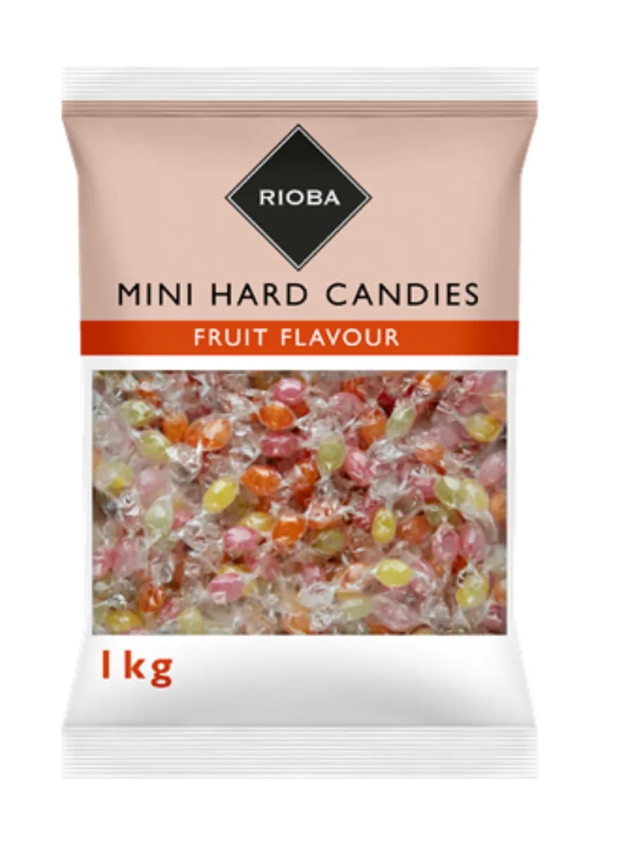 Мини-леденцы с фруктовыми вкусами, 1кг