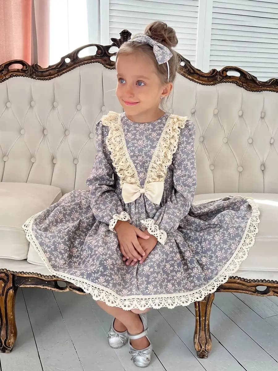 Платье нарядное праздничное, хлопковое