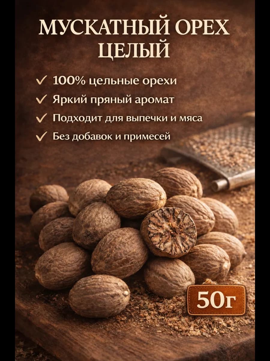 Мускатный орех целый