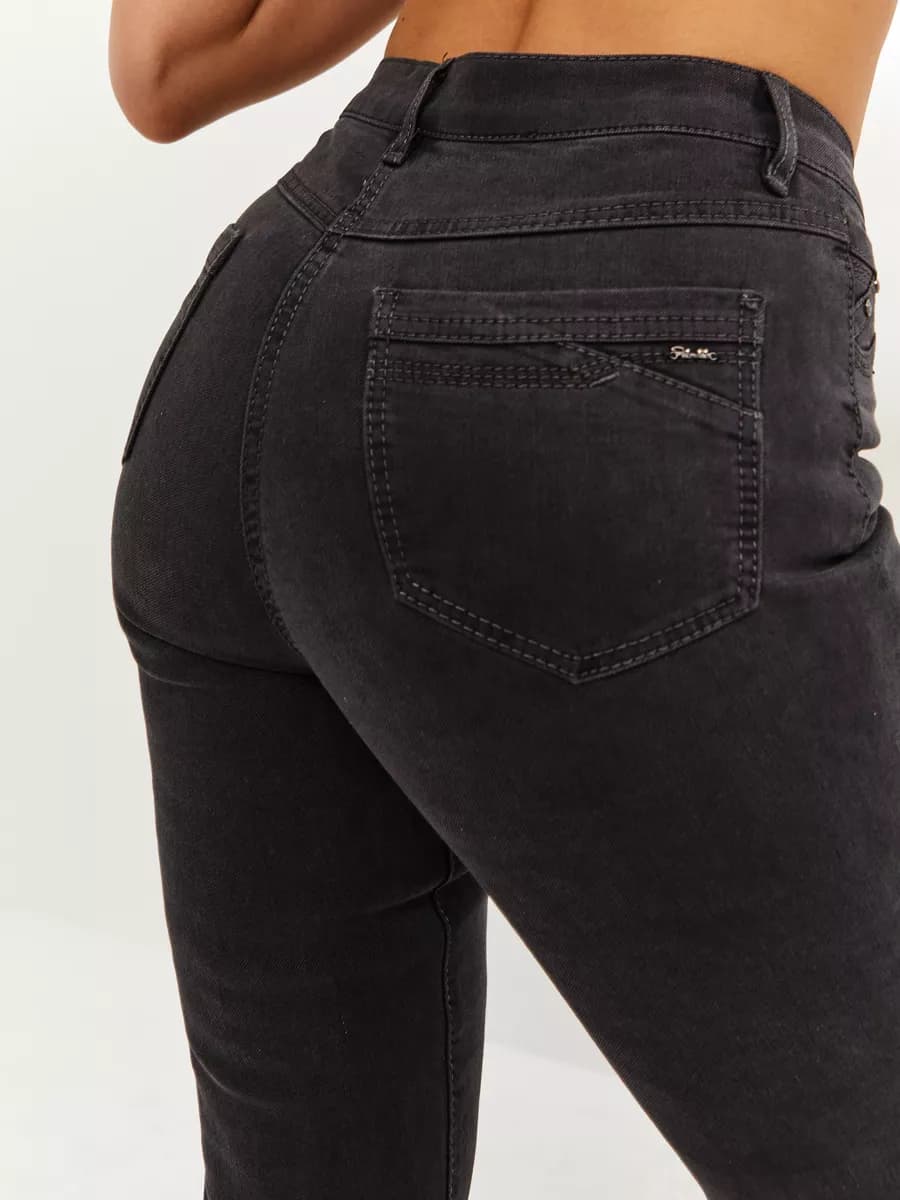 Джинсы прямые стрейч классика - фото 1