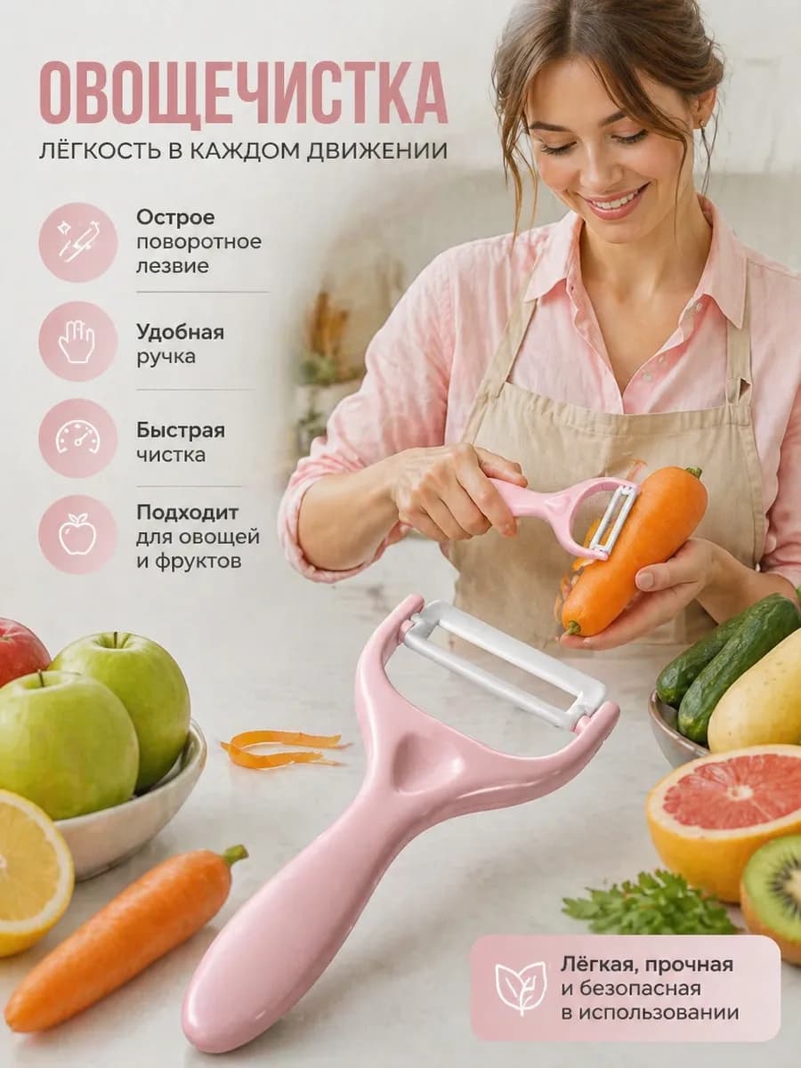 Овощечистка ручная слайсер для овощей картофелечистка