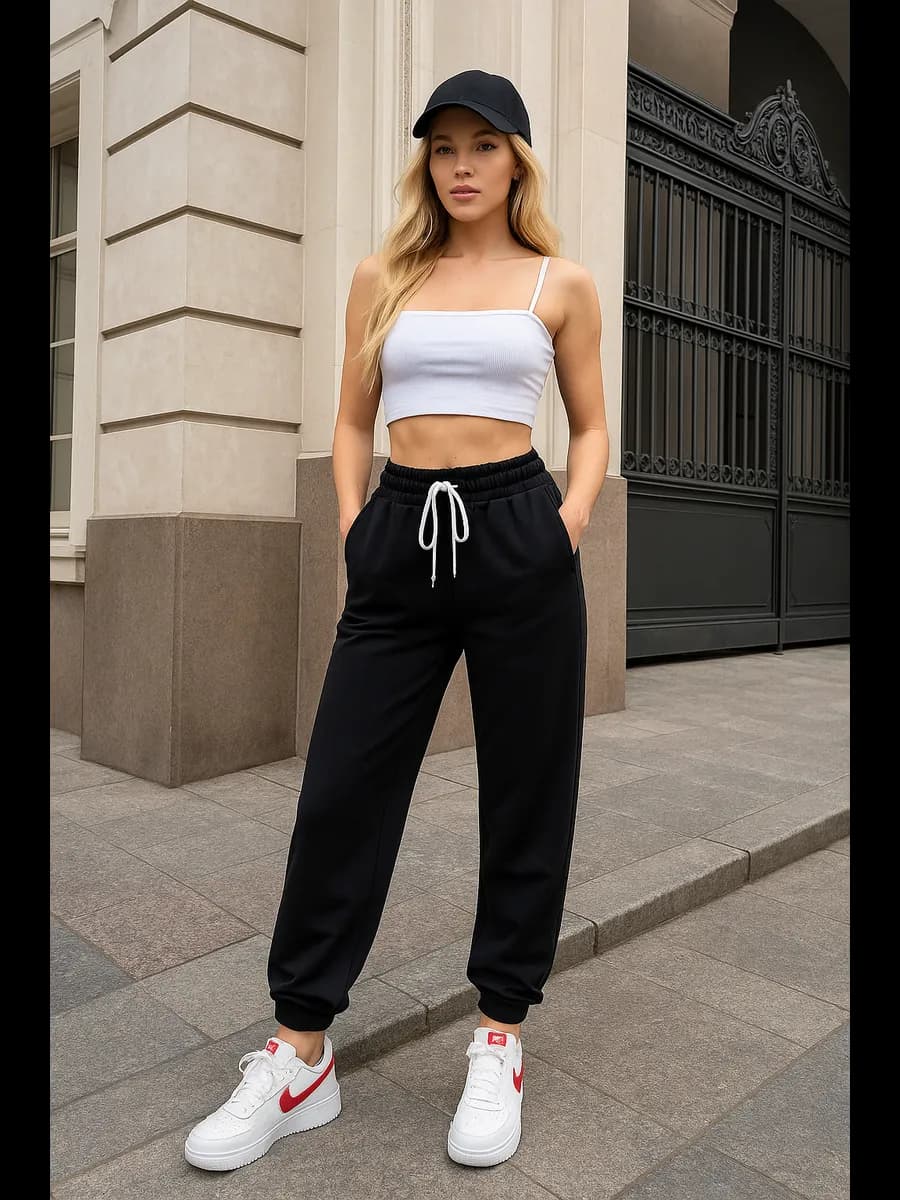 Штаны спортивные на резинке джоггеры