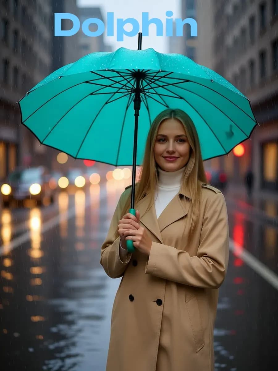 Зонт полуавтомат трость однотонный большой