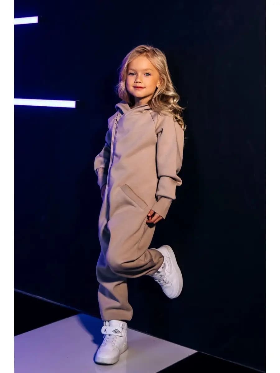 Комбинезон демисезонный с начесом детский