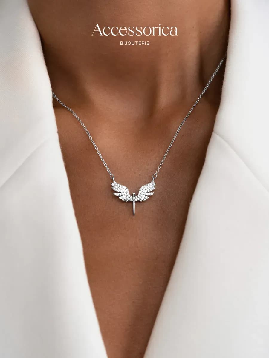 Подвеска и цепочка на шею ангел Accessorica