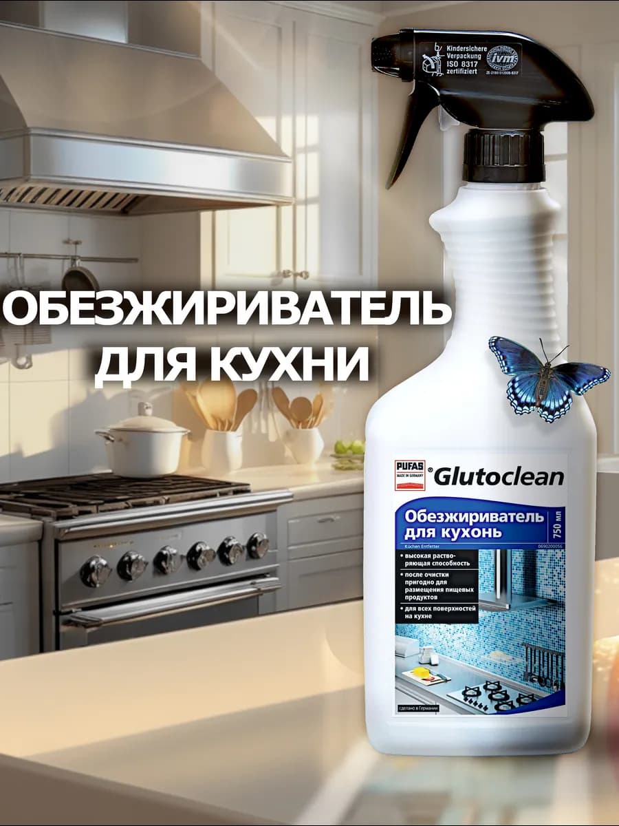 Обезжириватель для кухонь чистящее средство антижир 750 мл