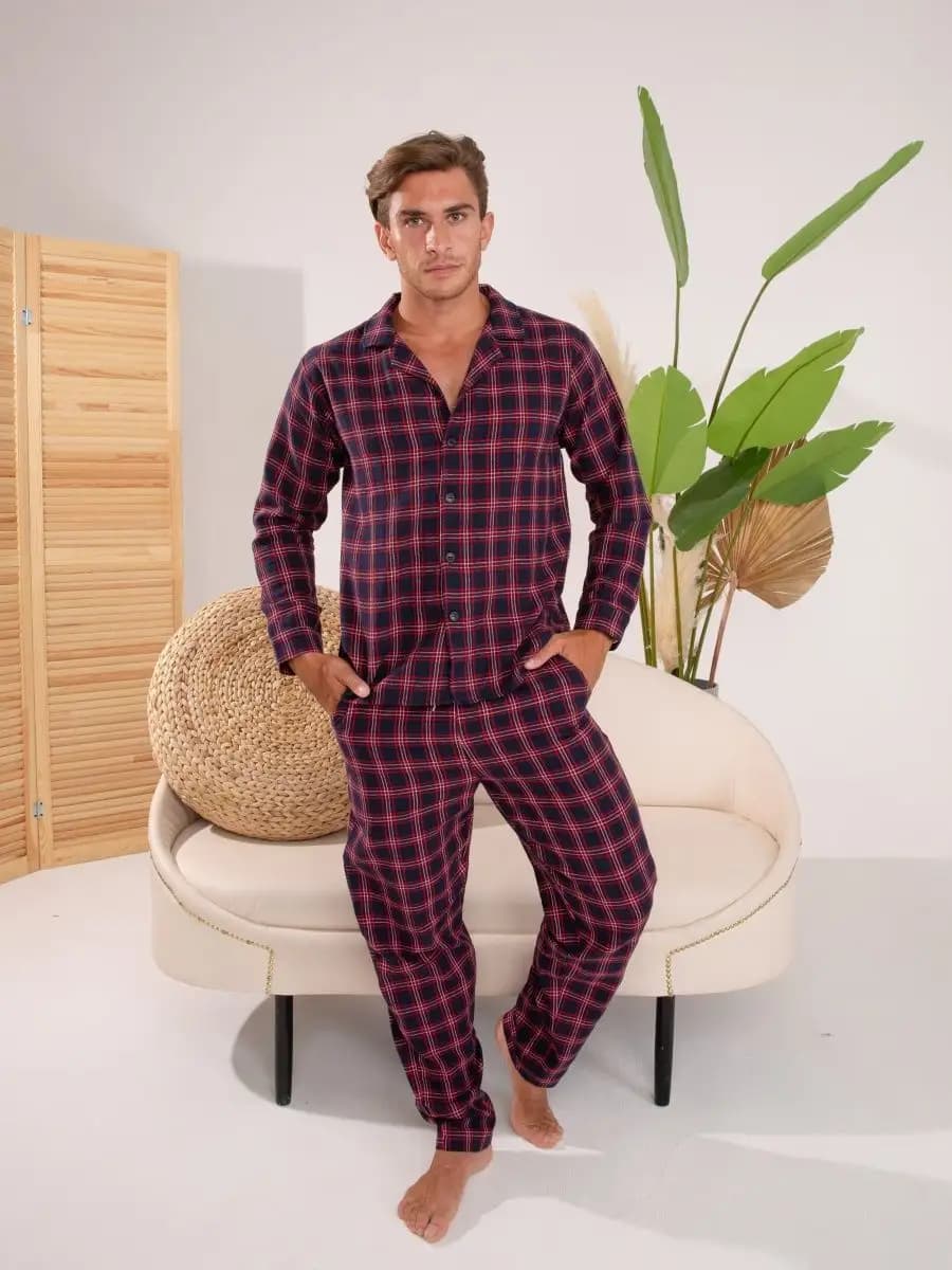 Пижама мужская со штанами новогодняя