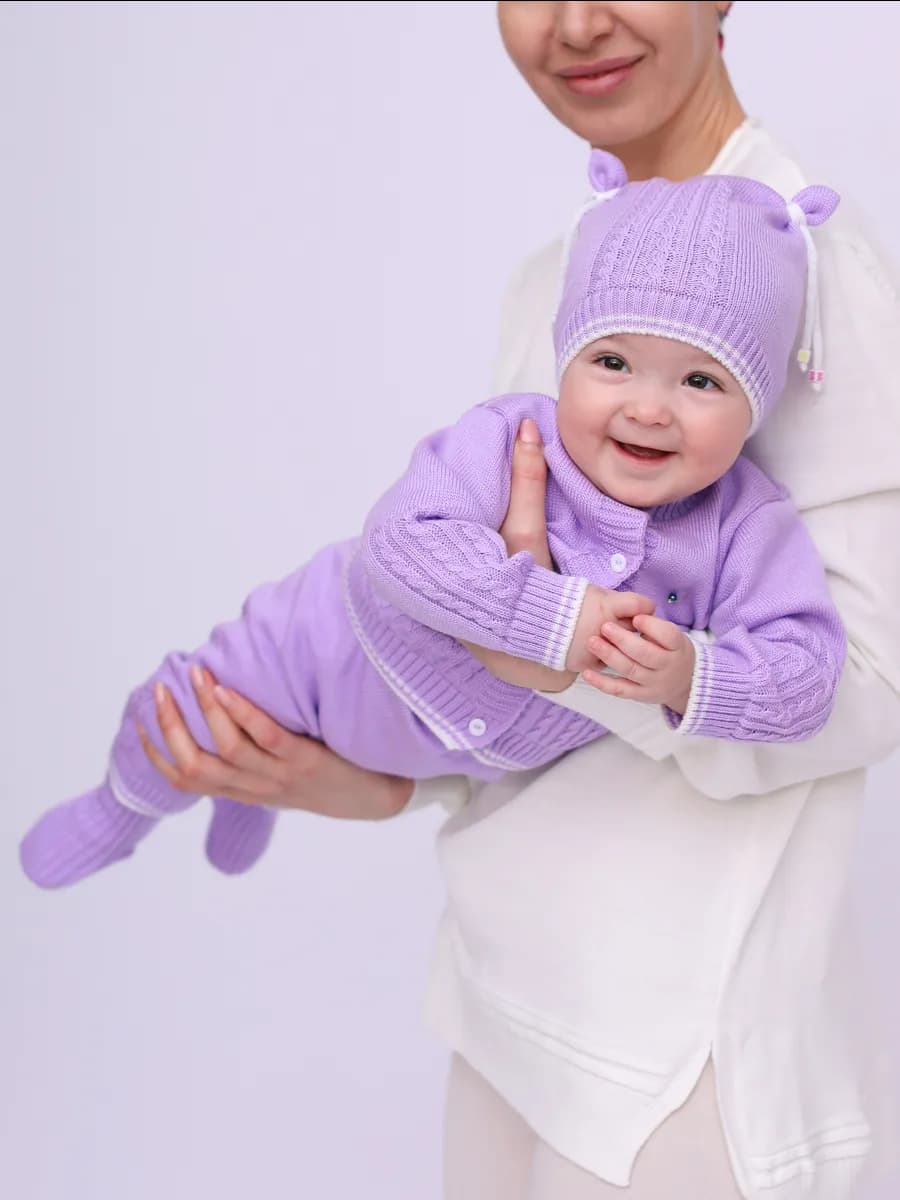 Одежда для новорожденных костюм вязаный