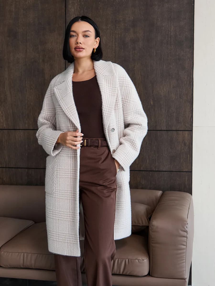 Пальто шерстяное демисезонное на весну