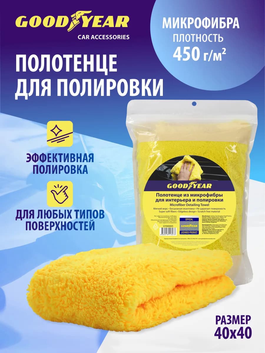 Тряпка для полировки кузова автомобиля, микрофибра