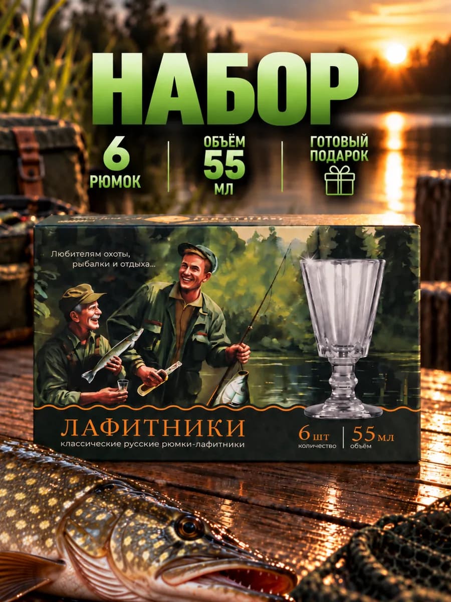 Рюмки для водки. Лафитники 55 мл