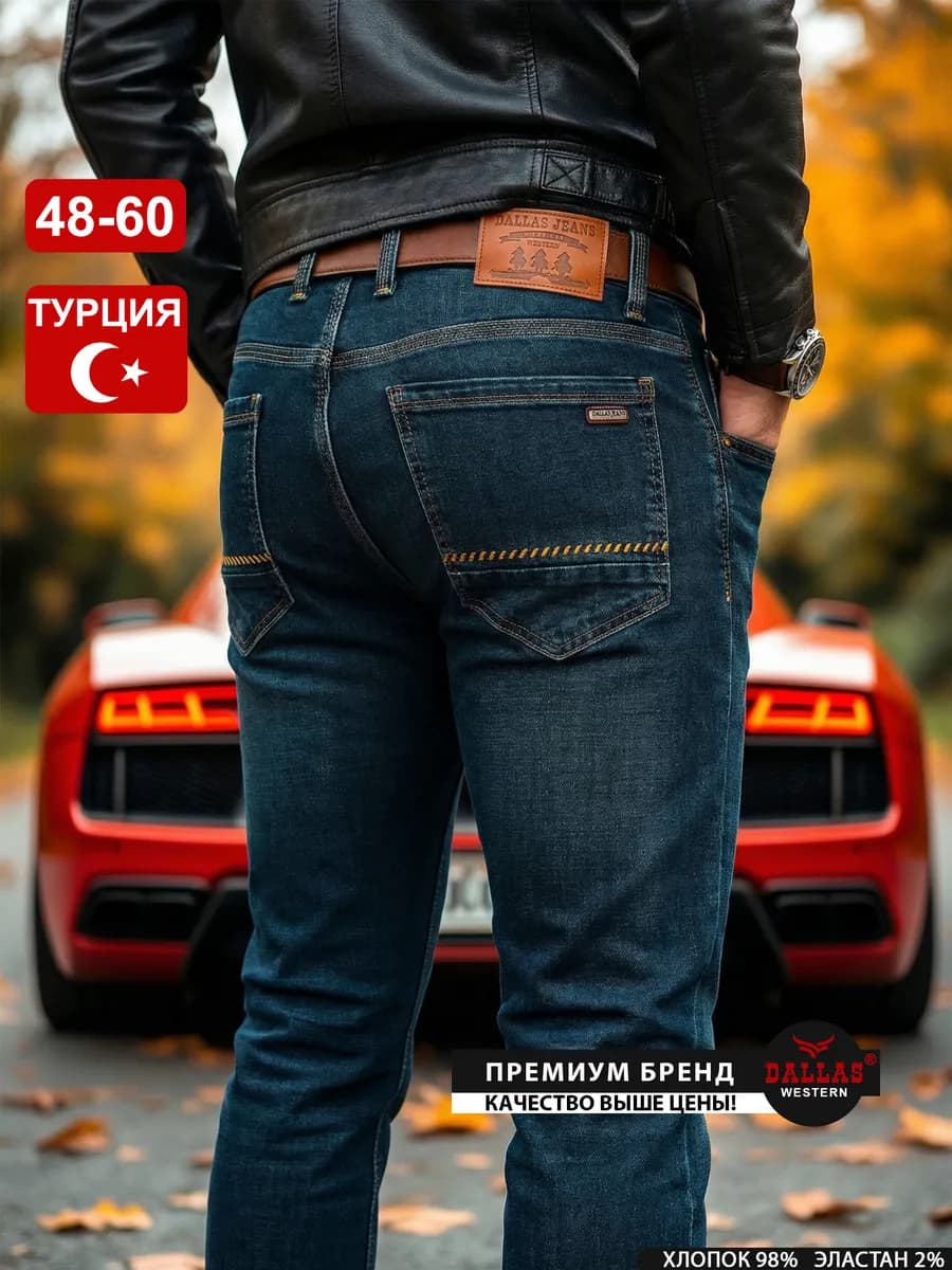 Джинсы прямые классические Турция