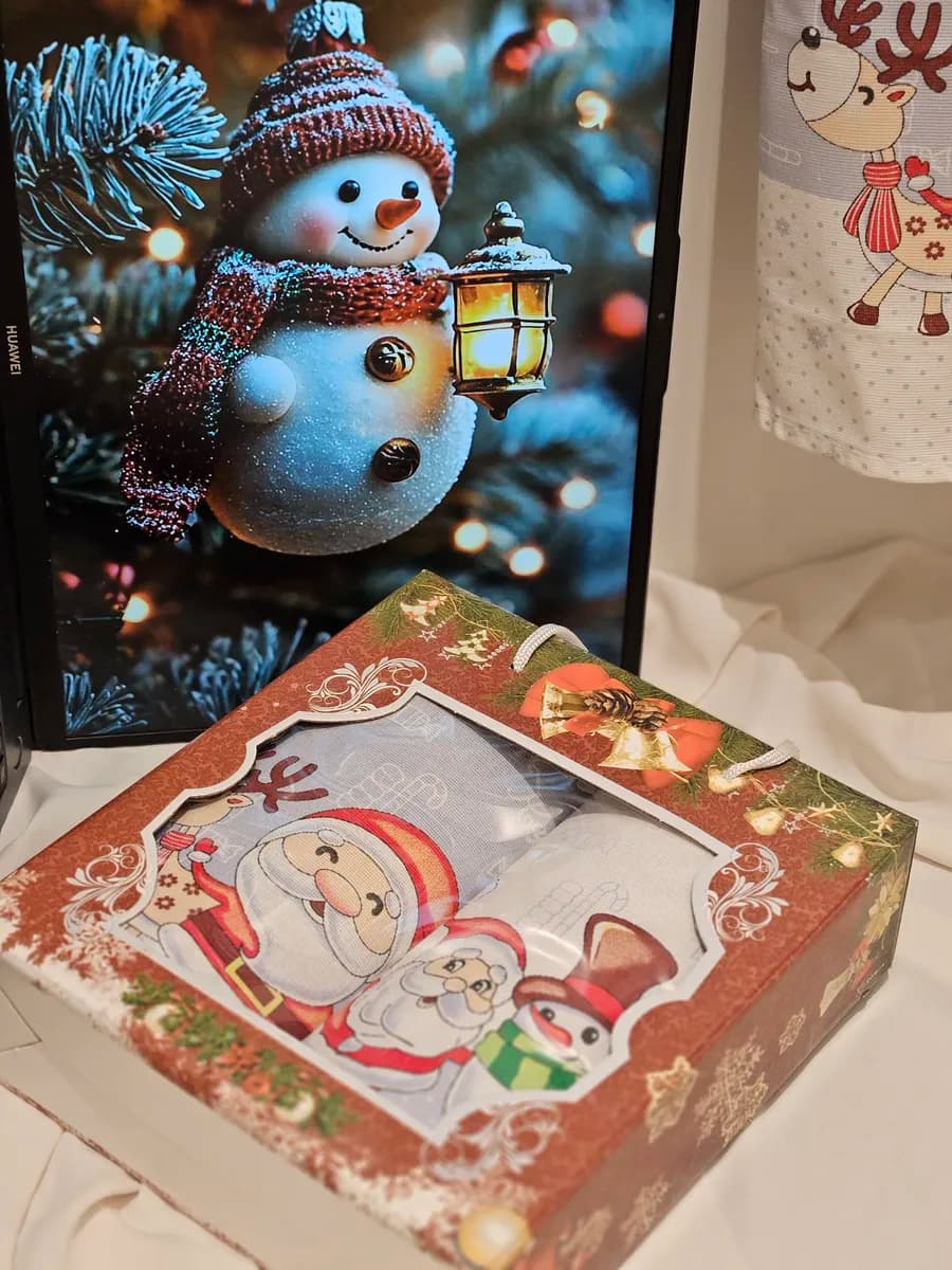 Новогодний набор кухонных полотенец 2026 - фото 1