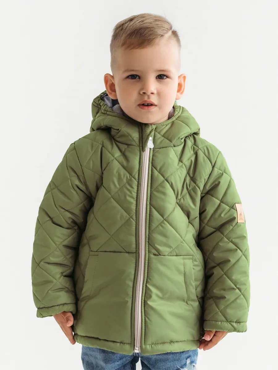 Куртка детская весна утепленная с капюшоном
