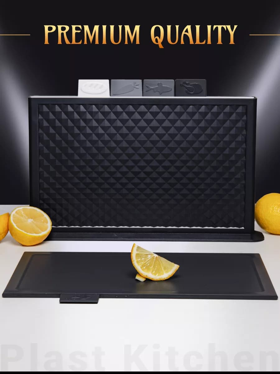 Набор разделочных досок на подставке - фото 1