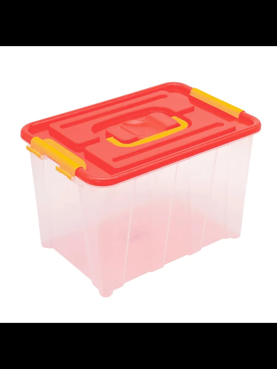 Контейнер для хранения с крышкой и ручками 6л, 28*19*18 см - фото 1
