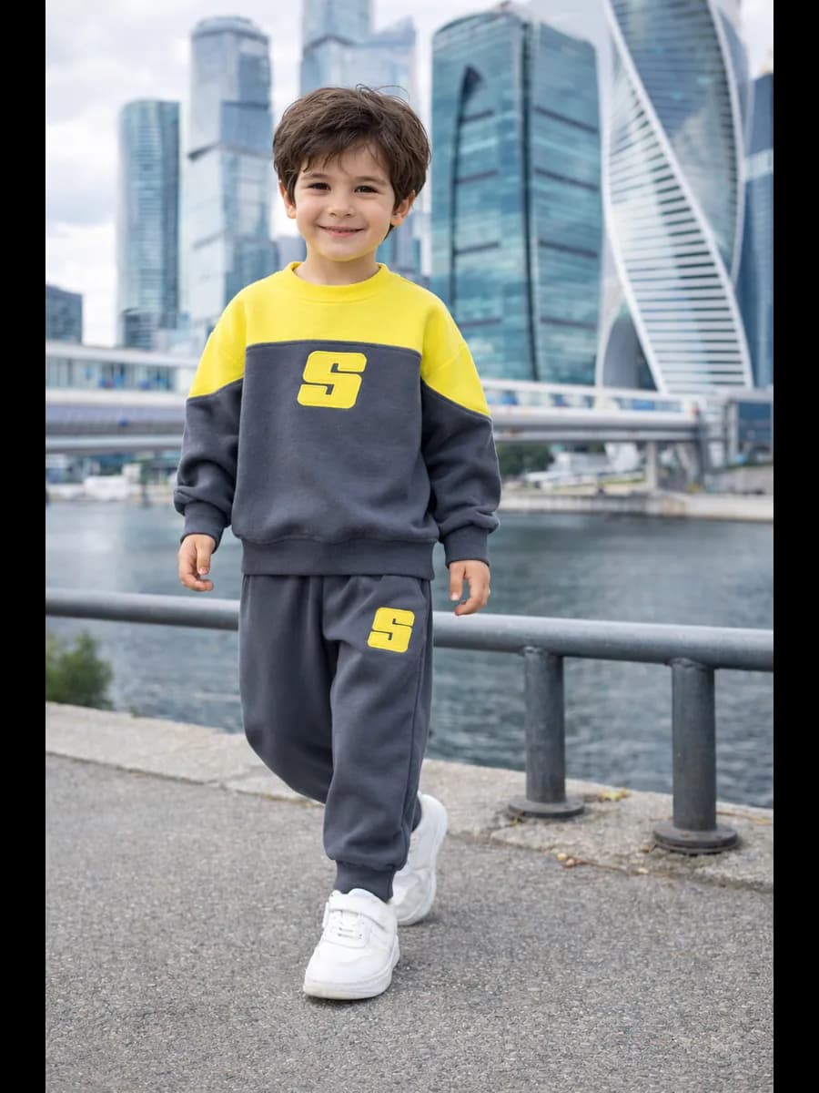 Спортивный костюм детский для мальчика без начеса в садик