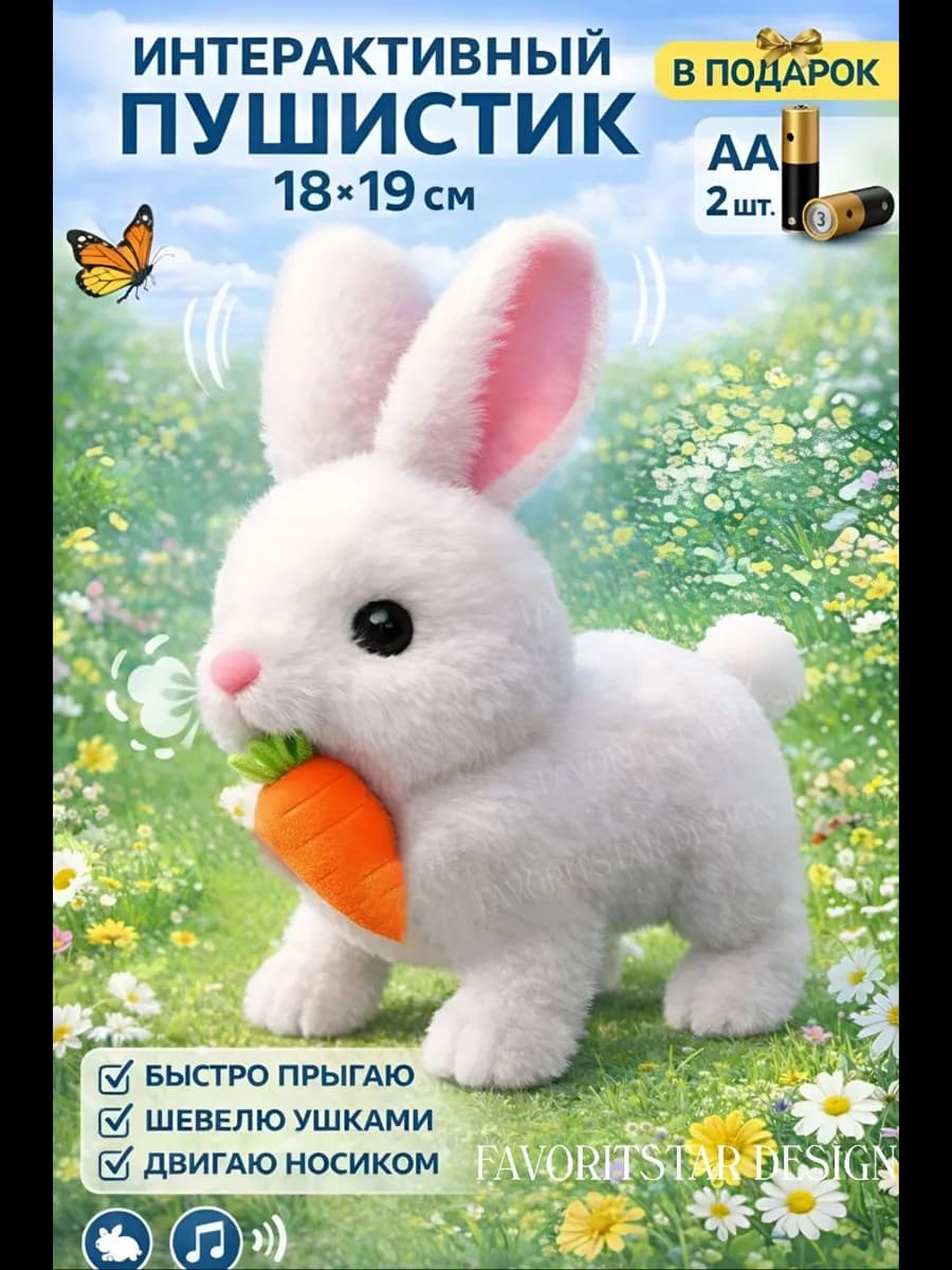 Интерактивная игрушка заяц для ребенка