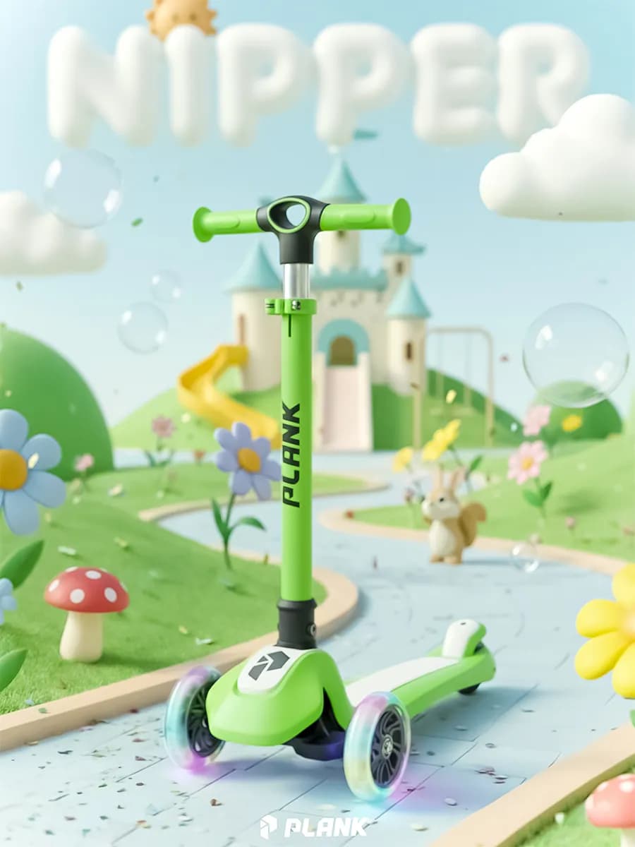 Самокат детский трехколесный с цветной подсветкой колес