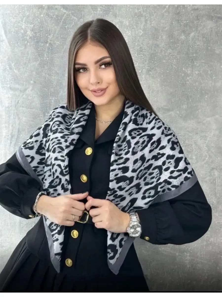 Платок косынка на голову и шею шерстяные