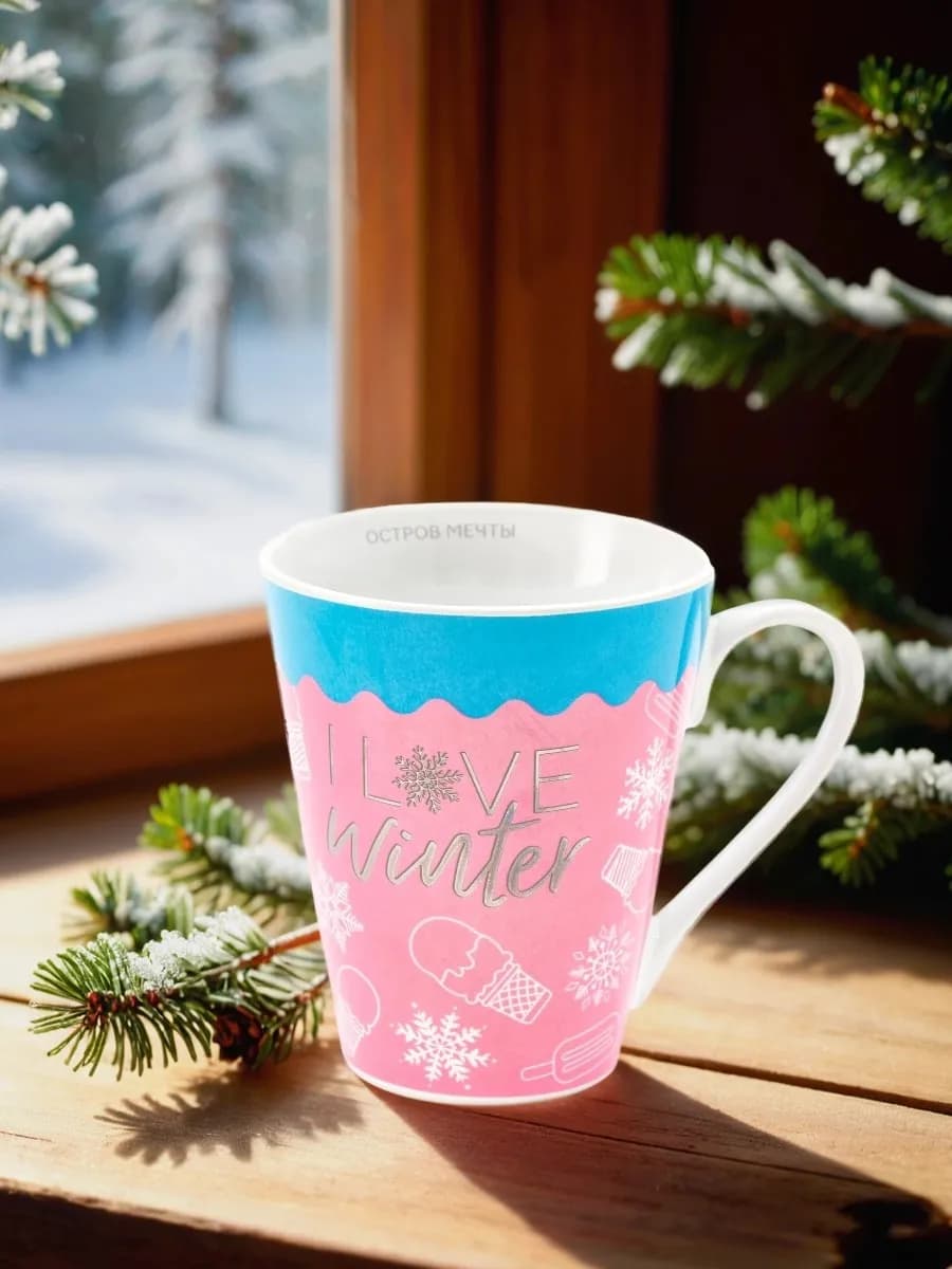 Новогодняя кружка с принтом Снежная Королева, 250 мл