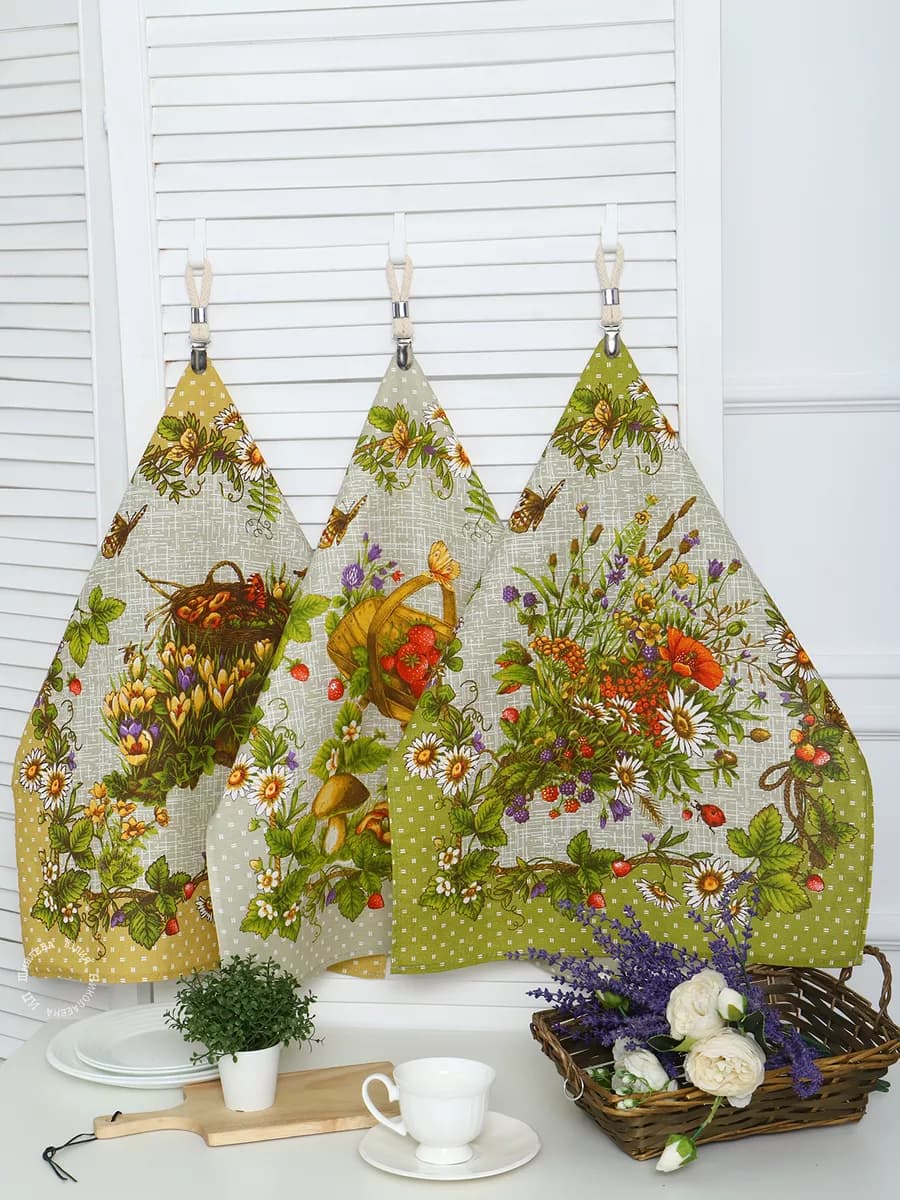 Набор кухонных полотенец комплект 3 шт