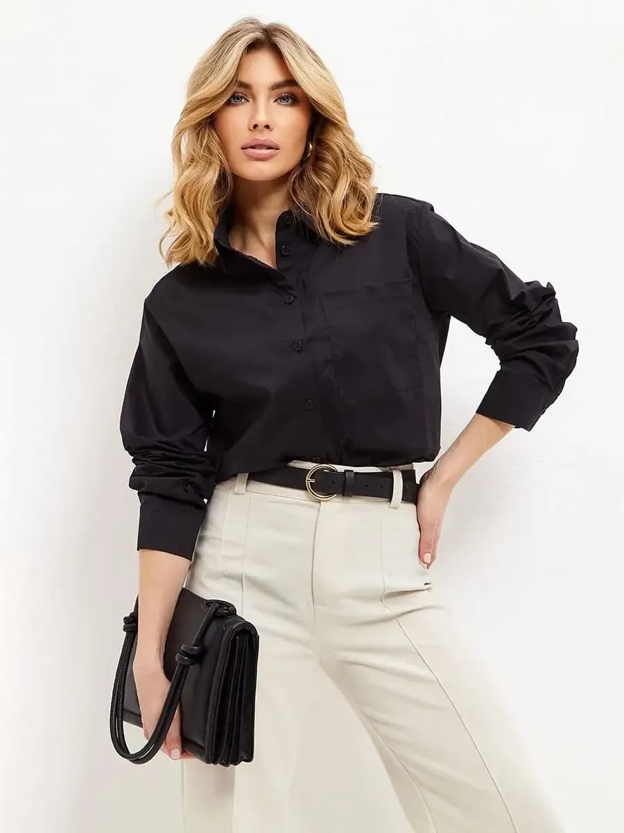 Рубашка классическая офисная из батиста