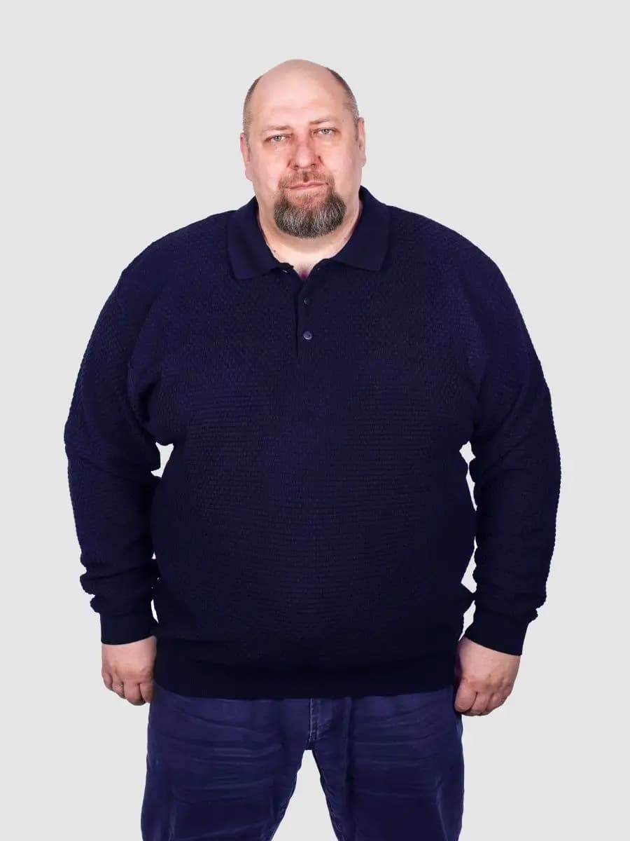 Джемпер поло мужское большие размеры