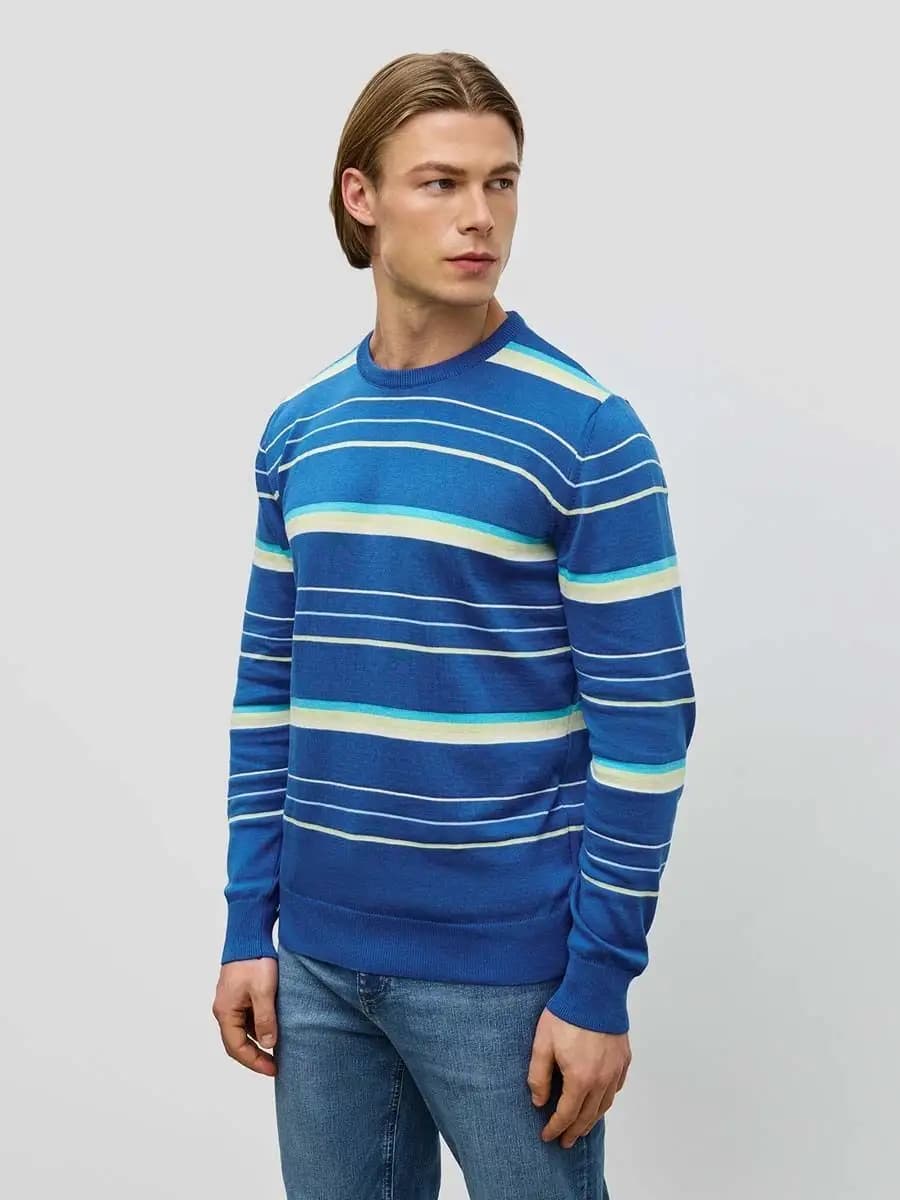 Джемпер в полоску с длинным рукавом