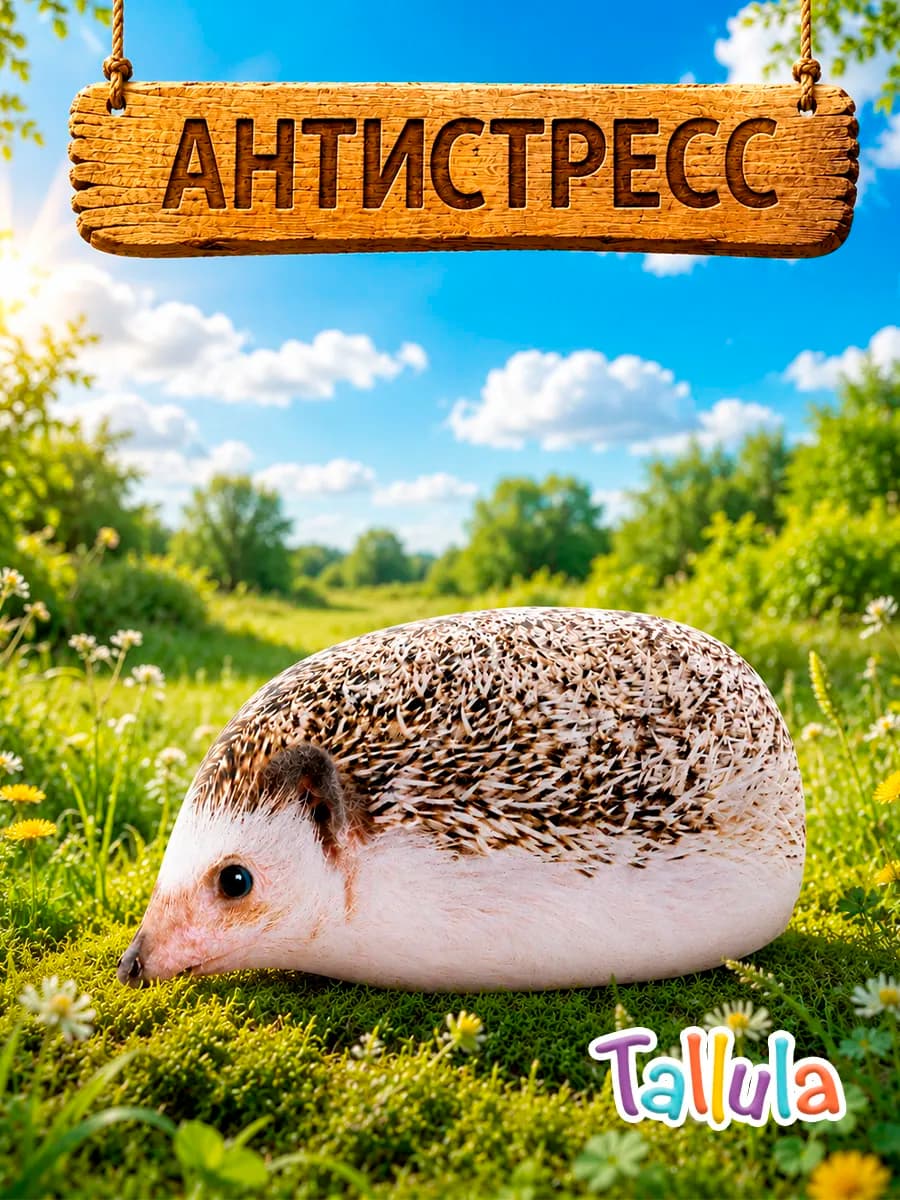 Ёжик африканский подушка антистресс мягкая игрушка, 25 см