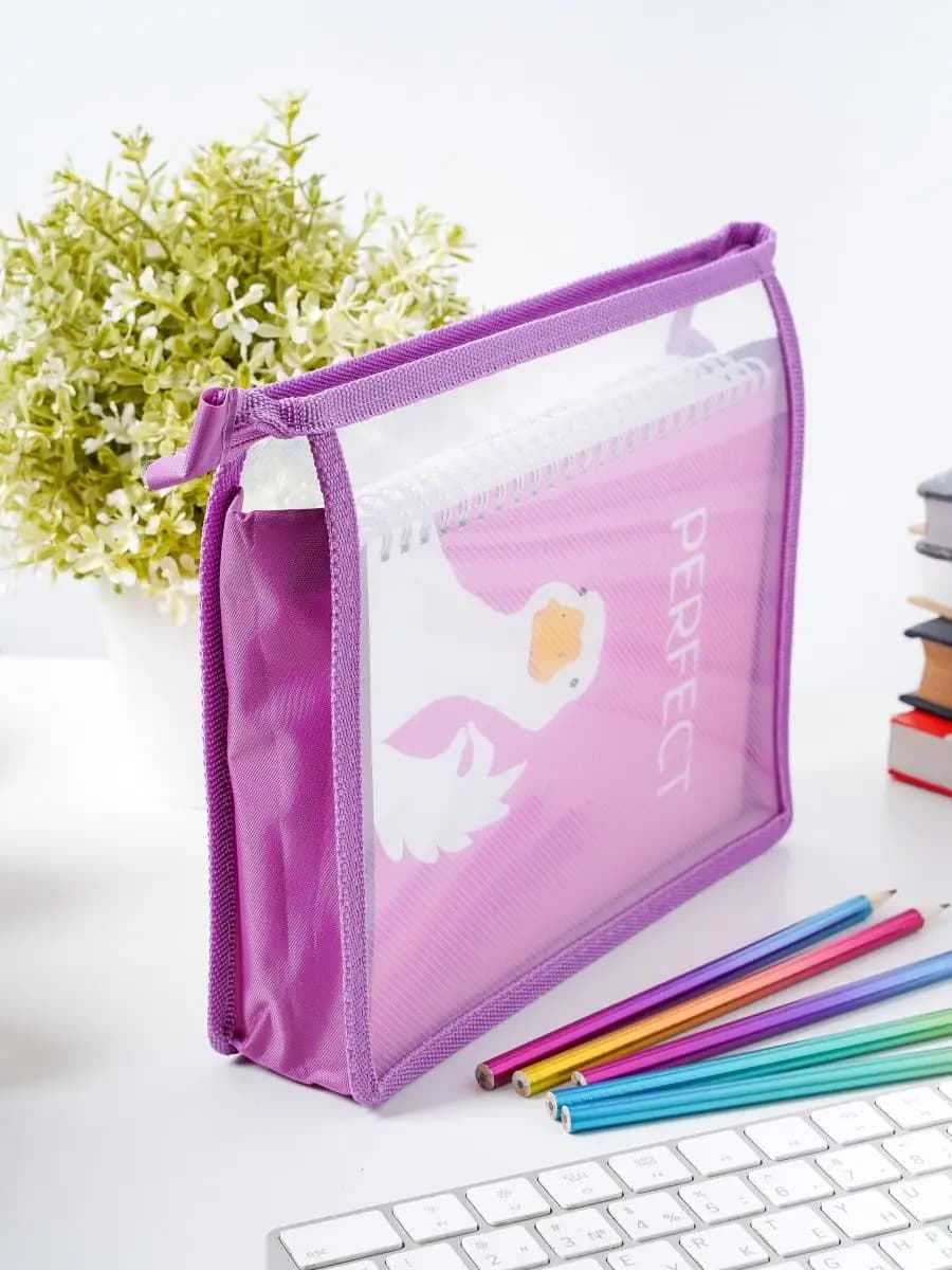 Папка для тетрадей а5 на молнии школьная канцелярская - фото 1