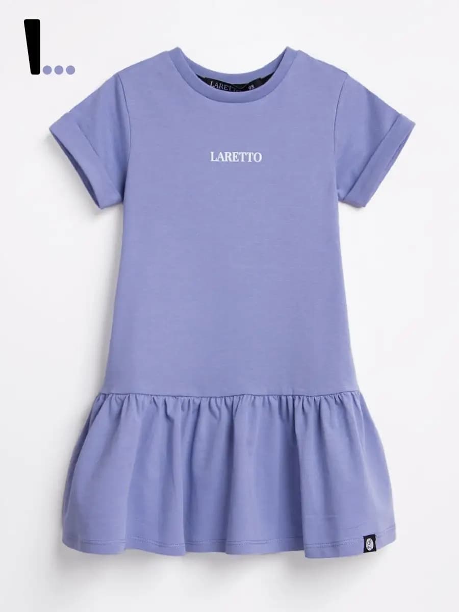 Платье детское для девочки легкое с коротким рукавом