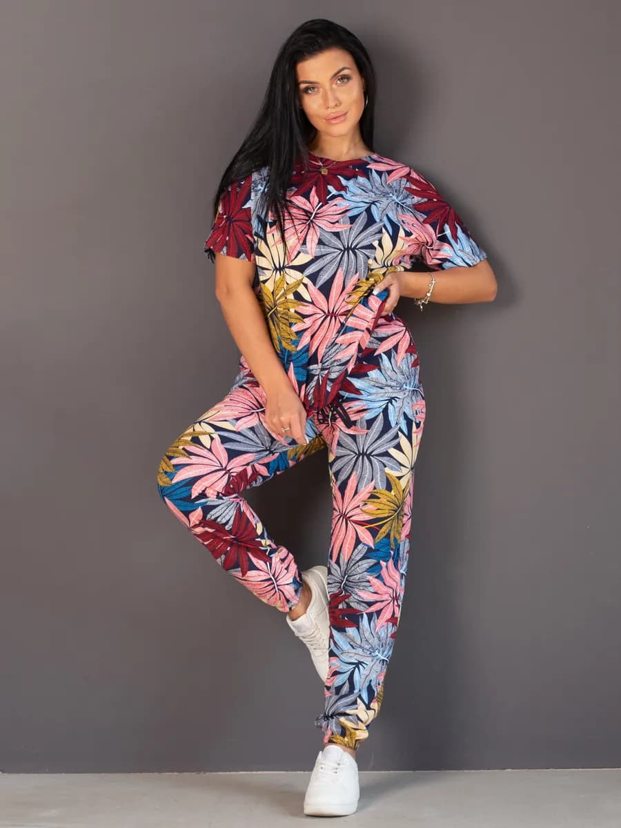 Летний домашний костюм с брюками - фото 1