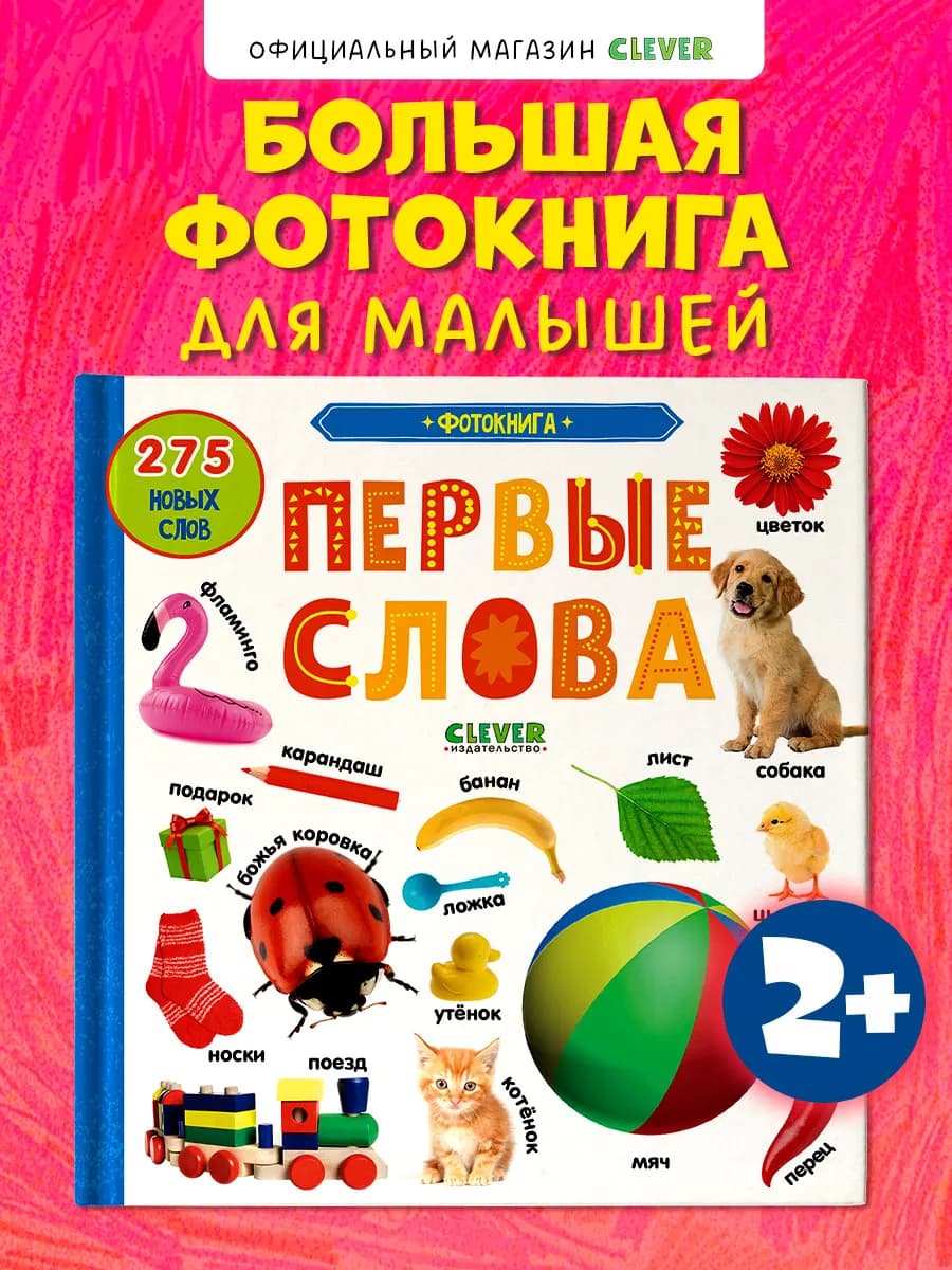 Первые знания. Фотокнига. Первые слова Книги для малышей