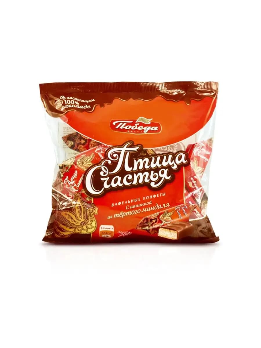 Конфеты вафельные "Птица счастья", 200 г - фото 1