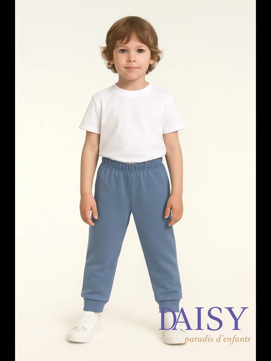 Штаны спортивные тонкие без начеса - фото 1