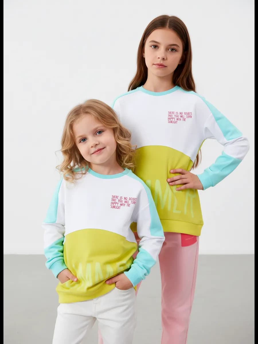 Кофта детская для подростка свитшот оверсайз