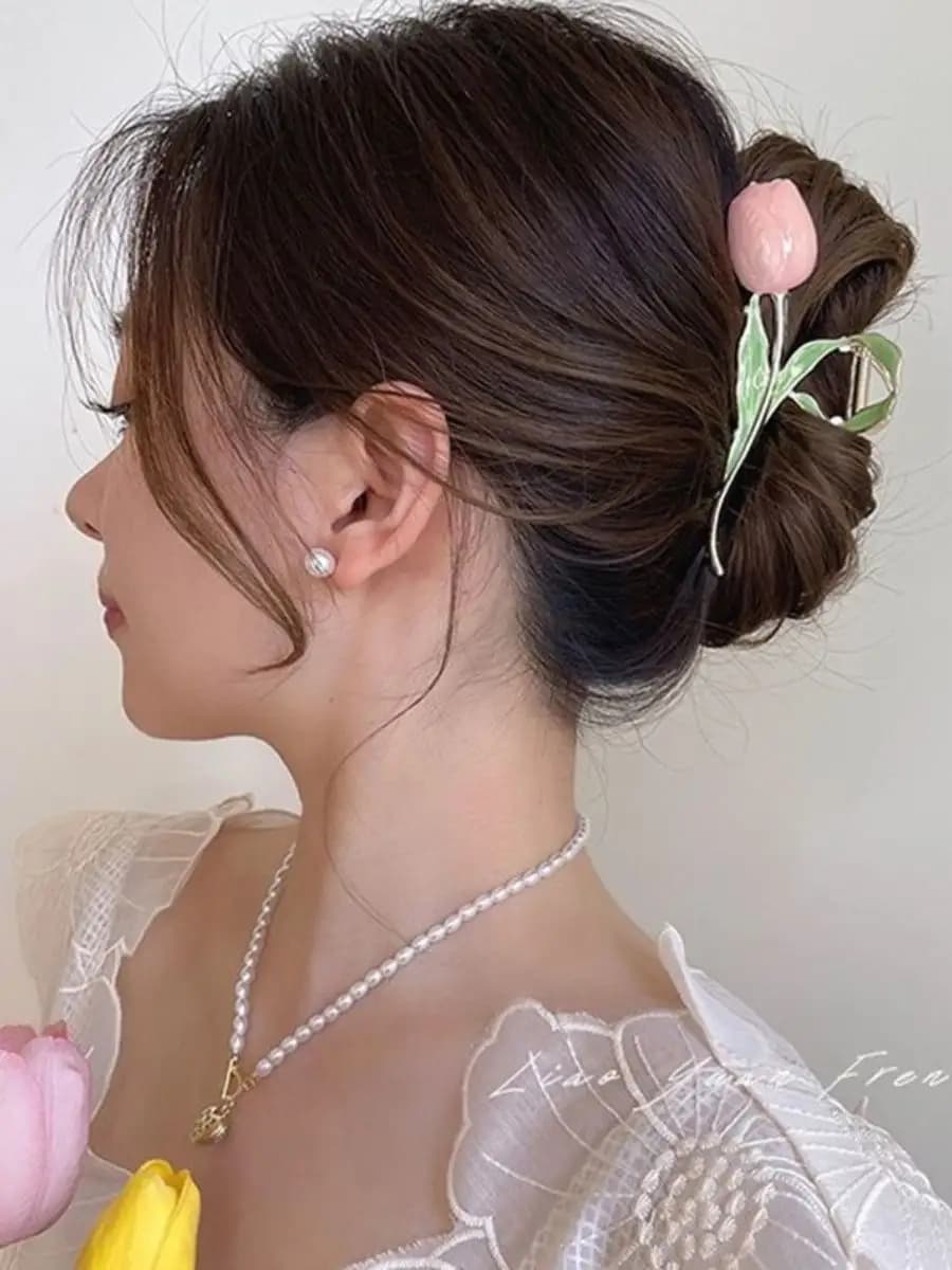 Крабик для волос металлический