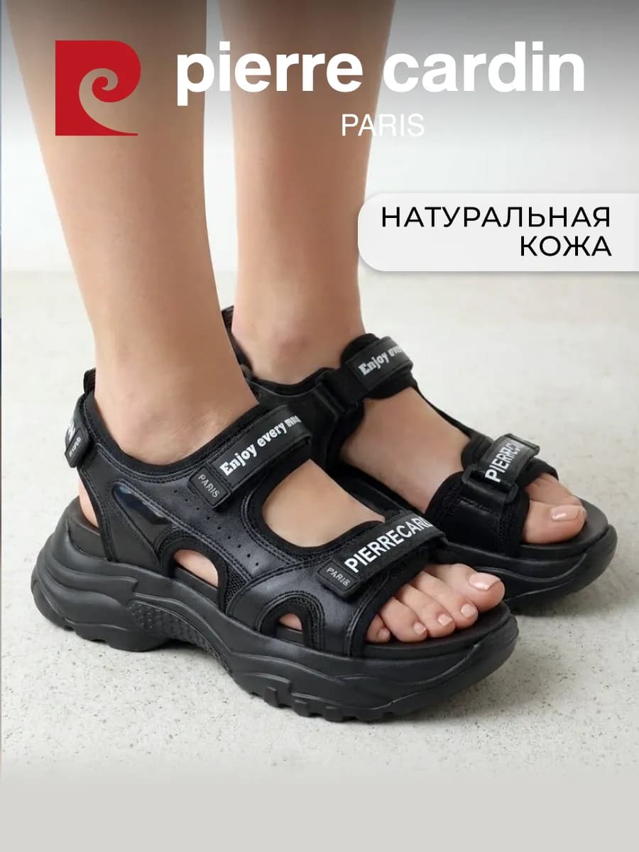 Сандалии летние спортивные на платформе натуральная кожа